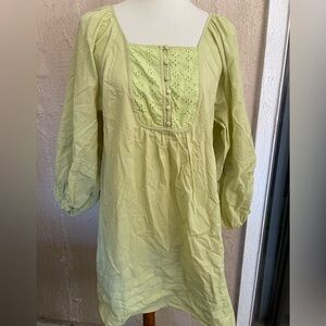 Easel Green Casual Dress